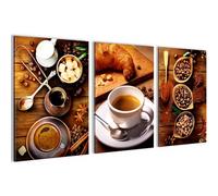 Novart Tableaux Decoration murale Tableaux de cuisine Café Marron - PAS DE CADRE NÉCESSAIRE - Cuisine Salle à manger XXL - N034236a