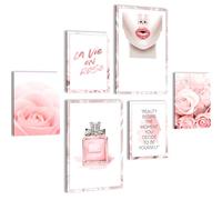 Novart Tableaux Decoration Murale Ensemble La Moda Tabloeau - PRÊT À ÊTRE ACCROCHÉ - Aucun Cadre Nécessaire - Chambre Salon Cuisine - N015867a