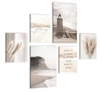 Novart Tableaux - PRÊT À ÊTRE ACCROCHÉ - Tableau decoration murale - Plage Mer Boho Salon Chambre Couloir - N033767a