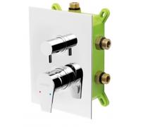 NOVASERVIS NOBLESS VISION X Mitigeur encastré avec boîtier, 3 sorties, chrome BOX42051RX,0