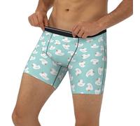 Novastar Boxer long pour homme avec bande élastique Motif canard Bubble_B, noir, X-Large
