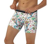Novastar Boxer pour homme avec bande élastique Motif fleurs de fée, noir, X-Large