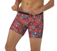 Novastar Boxer pour homme avec bande élastique Motif signe de feu, Noir/blanc, XXL