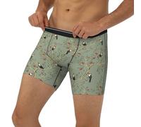 Novastar Boxer pour homme avec bande élastique - Toucan Bird Grenade Plante, Noir/blanc, M