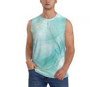 Novastar Chemises sans manches pour homme - Marbre bleu (2) débardeurs graphiques pour homme, débardeurs de course à pied pour hommes, noir, Taille L