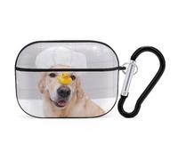 Novastar Compatible avec Airpods Pro 2e génération - Jolie coque compatible avec Airpods Pro, le chien est assis dans un étui de bain moussant compatible avec les coques Airpods Pro 2