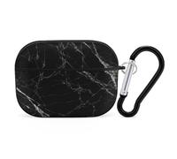 Novastar Compatible avec Airpods Pro 2ème génération - Jolie coque compatible avec Airpods Pro, coque en marbre noir compatible avec les coques Airpods Pro 2