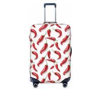 Novastar Housse de protection pour bagage - Imprimé rouge poivron doux - Pour valises de 73,5 à 81,3 cm