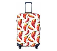 Novastar Housse de protection pour bagage - Motif piment rouge doux - Pour valises de 73 à 81 cm