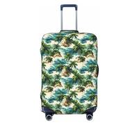 Novastar Housse de protection pour bagages - Housse de valise souple à imprimé Hawaï petite île pour valises, noir, 29-32