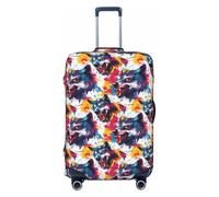 Novastar Housse de protection pour bagages - Housse de valise souple à motif de loup coloré à l'aquarelle pour valises de 45,7 à 53,3 cm