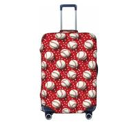 Novastar Housse de protection pour bagages - Housse de valise souple rétro imprimé baseball rouge pour valises de 55,9 à 61 cm