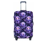 Novastar Housse de protection pour bagages - Housse souple pour valise de 63,5 à 71,1 cm - Violet - Octopus 1 imprimé