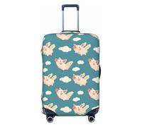 Novastar Housse de protection pour bagages - Motif ailes de cochon mignonnes - Pour valises de 73 à 81 cm