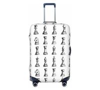 Novastar Housse de protection pour bagages - Motif croquis d'échecs - Pour valise de 55,9 à 61 cm