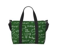 Novastar Sac fourre-tout pour ordinateur portable pour femme - Équation mathématique verte - Sac de voyage pour femme - Sac de sport pour homme et femme - Sac de voyage à bandoulière pour homme et