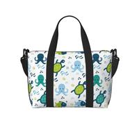 Novastar Sac fourre-tout pour ordinateur portable pour femme - Motif créatures marines de dessin animé - Sac de voyage pour femme - Sac de sport pour homme et femme - Sac de voyage à bandoulière pour