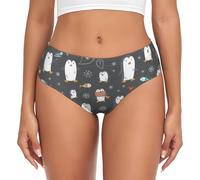 Novastar Sous-vêtements pour femme - Manchot amusant - Sans couture - Extensible - Sans couture, Noir/blanc, M