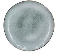 NOVASTYL - Aronal - Lot de 6 assiettes plates - Ø27,5 cm - Grès - Bleu