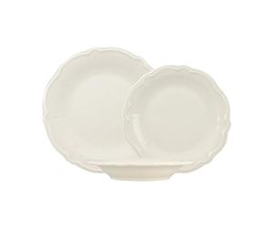 NOVASTYL - Lot 36 assiettes charlotte en grès blanc - 2614913