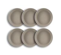 NOVASTYL - Lot 6 assiettes coupes arita 20.5cm en grès gris - 2614827