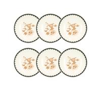 NOVASTYL - Lot 6 assiettes creuses botanic 21cm en porcelaine - 2614766
