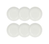 NOVASTYL - Lot 6 assiettes creuses metropolitan 21cm en porcelaine blanche - 2614367