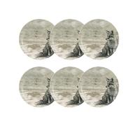 NOVASTYL - Lot 6 assiettes desserts lachat renard 21cm en porcelaine - 2614446