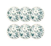 NOVASTYL - Lot 6 assiettes plates botanic 27cm en porcelaine - 2614765
