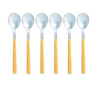 NOVASTYL - Lot 6 cuillères à café colorama 16.5cm en acier inoxydable safran - 5014127