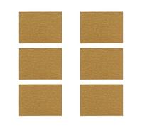 NOVASTYL - Lot 6 sets de table ica 43x30cm en plastique effet cuir tressé marron - 5014202