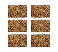 NOVASTYL - Lot 6 sets de table siam rectangulaire 30x45cm en jacinthe d'eau - 5014010
