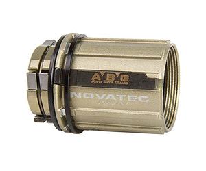 Novatec Cassette Body, B2 Type, with Patented Anti-Bite-Guard System, Alloy, for 326354/5/6/61/62/63, for Shimano 8/9/11S-speed, Silver, Each in Box