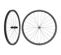 Novatec Jeu de Roues en Carbone pour vélo de Route, 28 mm et 1400 g, sans tubeless, G24 Disc Pro, Shimano HG