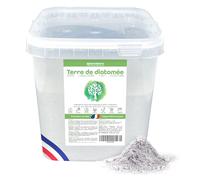 NOVATERA - Terre de Diatomée Naturelle & 100% Française - Ultrapure, Non Calcinée, Ecocert - Entretien, Jardin, Animaux, Élevage, Agriculture Biologique - Seau, 1,3kg
