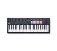 Novation FLkey 2 49 Clavier Maître USB MIDI | USB-C, 49 touches semi-lestées, 16 pads, faders, 8 encodeurs, molettes de pitch/mod, écran, mode Scale, zones, sortie MIDI
