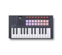 Novation FLkey 2 Mini 25 Clavier Maître USB MIDI | USB-C, 25 mini-touches, 16 pads, 8 encodeurs, rubans tactiles, écran, modes Scale et Chord, arpégiateur, alimentation USB