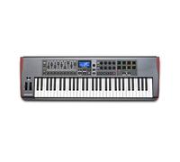 Novation Impulse 61 Clavier Maître USB MIDI | USB, 61 touches semi-lestées, aftertouch, 8 pads sensibles à la vélocité/pression, potentiomètres, faders, sortie MIDI DIN