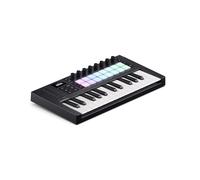 Novation Launchkey Mini 25 MK4 Clavier Maître USB MIDI | USB, 25 mini-touches type synthé, 16 pads avec aftertouch polyphonique, écran OLED, modes Scale et Chord, arpégiateur, MIDI