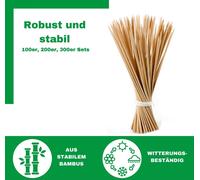 Novatool 1000x baguettes d'échardes 70 cm x 6 mm I naturel I baguettes pour plantes aide à la croissance baguette de bambou baguette de bambou support de plantes baguette de bois plant stakes