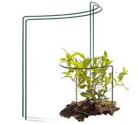 Novatool 2 supports d'arbustes métal demi-rond 40 cm Ø35 cm haut vert support de plantes support de fleurs plantes grimpantes support de plantes support de fleurs support de vivaces aide à la