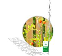 Novatool 5 tuteurs de tomates 150 cm 5 mm de diamètre Tuteurs de tomates en spirale galvanisés Tuteurs de tomates Aide à la croissance des fleurs Porte-plants