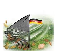 Novatool Balai à feuillage avec 30 dents en plastique, largeur de travail 75 cm, balai de jardin, râteau de jardin, râteau, balai paysage, outils de jardin sans poignée, noir