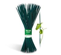Novatool Lot de 200 bâtons de gravier 70 cm x 6 mm I Vert I Tuteur à tomates Tiges en bambou Tiges pour orchidées, tuteurs de fleurs