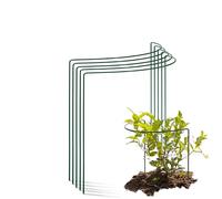 Novatool Lot de 5 tuteurs d'arbustes - Demi-cercle vert - 35 x 40 cm - Pour plantes grimpantes