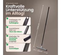 Novatool raclette à eau 45 cm I douche terrasse voiture raclette fenêtre pro I raclette à eau raclette fenêtre raclette lèvre caoutchouc I raclette salle de bain douche inox XXL raclette à eau