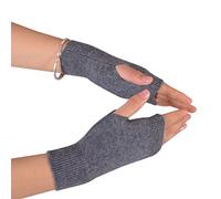 Novawo Gants en Mélange de Laine Chauds Mitaines Femme Gants Sans Doigts