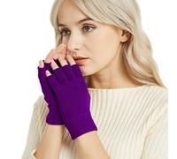 Novawo Gants sans doigts en mélange de Laine Manchettes chaudes Gants de dactylographie unisexe