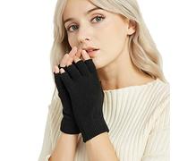 Novawo Gants sans doigts en mélange de Laine Manchettes chaudes Gants de dactylographie unisexe