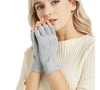 Novawo Gants sans doigts en mélange de Laine Manchettes chaudes Gants de dactylographie unisexe